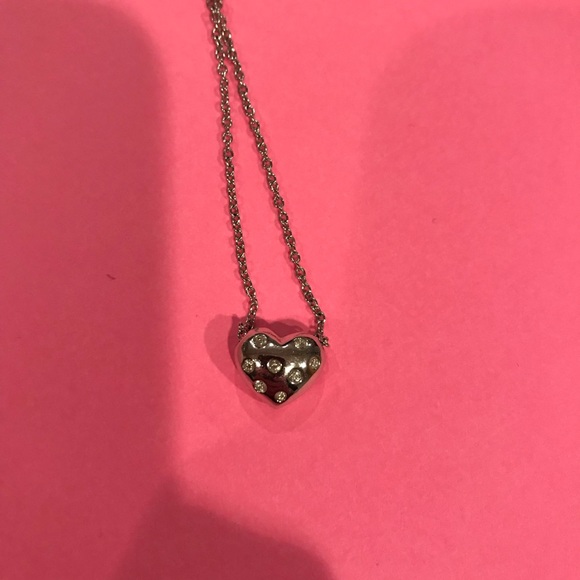 Swarovski Crystal Double-Sided Heart Necklace - Picture 4 of 5